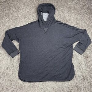 The North Face Womens Hoodie Medium Gray Long Sleeve Cozy Streetwear Pullover